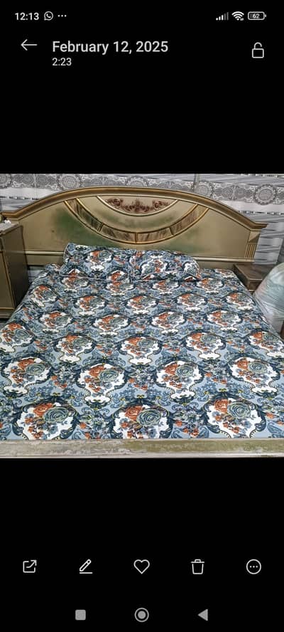 king bed dressing two side table