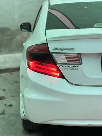 Honda Civic Rebirth Lava Lights Red back light