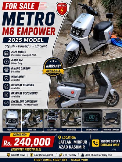  FOR SALE – Metro M6 Empower (2025 Model)