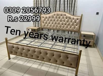 Double Bed//Iron double bed//queen size bed//Bed Set//03092056793