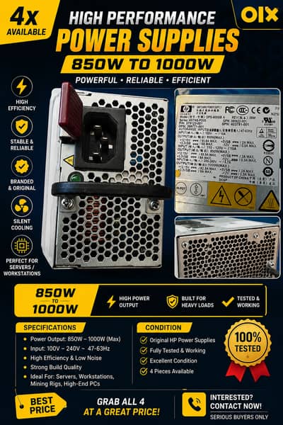 ** HP Original High Power Server Power Supply For Sale **