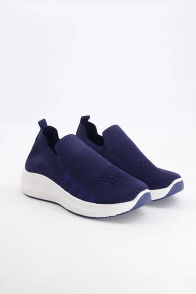 Navy Blue Slip On Sneakerss For Daily Wear Pakistan