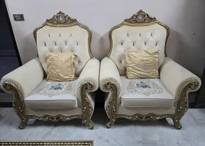 seven seats sofa and center table