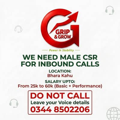 Male CSR required in Bhara Kahu for Inbound Calls