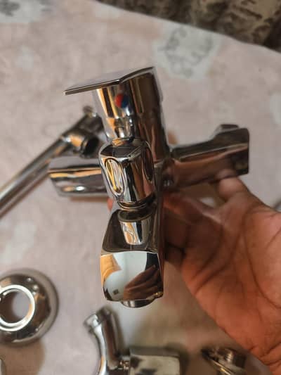 shower set and besan tuti complete accessories