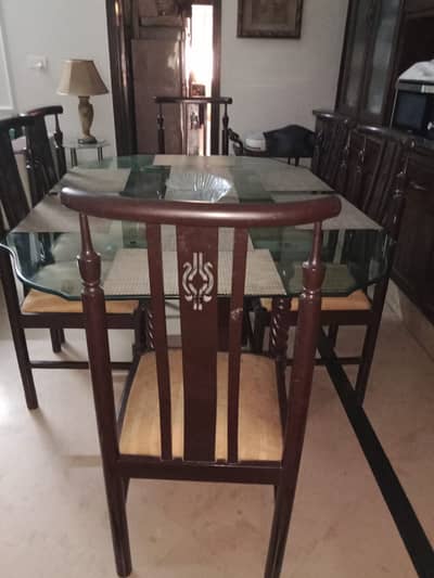 Dining Table + 6 Chairs (sheesham wood) for sale