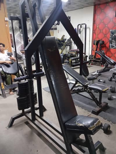 Chest press machine, gym equipment