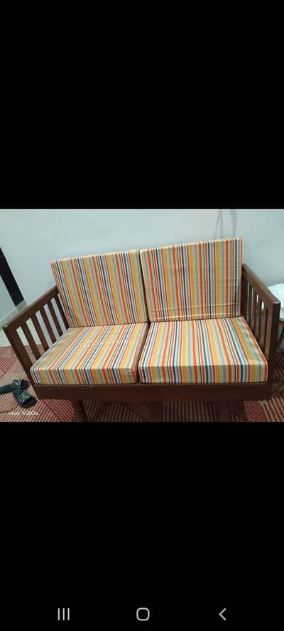 pure shesham wood American style 2 seater sofa