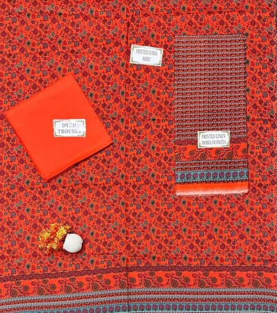 red linen 3 piece suit