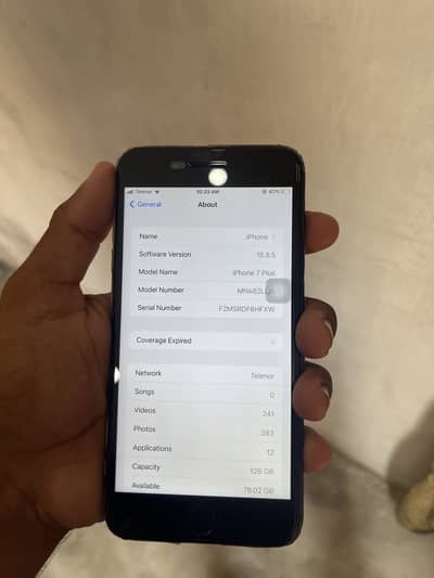 iPhone 7 Plus pta approved 128GB Exchange