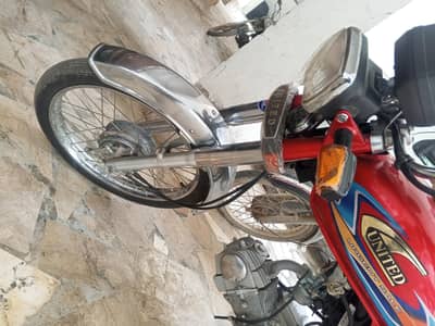 united 70cc bike new condition 30 kilometers Chali hai bus