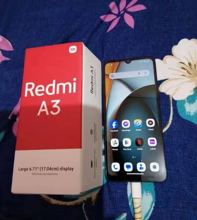 Xiaomi Redmi A3 4/128GB 10/10 Condition Box Charger Available Rs 19500