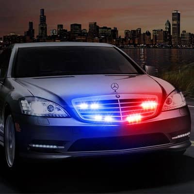 polic ambulance emergency siren loud horn, flash light demo on youtube