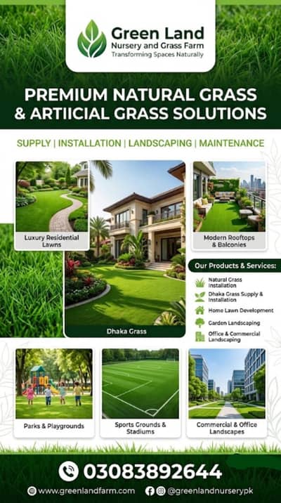 Fine Dhaka Grass | Natural Grass | Korean Grass | Artificial Grass