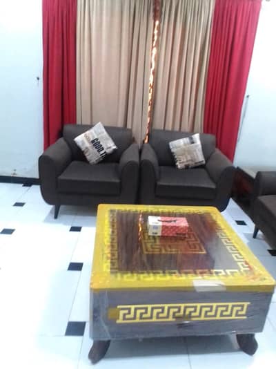 5-Seater Sofa Set with Center Table & 2 Side Tables