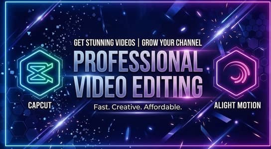 Professional Video Editing Services  – CapCut & Alight Motion Expert.