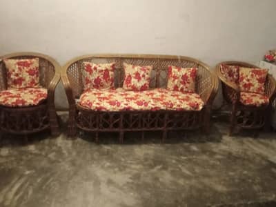 7 Seater Cane Sofa Set | Strong & Comfortable | Excellent Condition