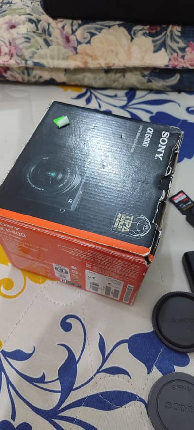 Sony A6400 Camera With Lens And Two Batteries Sd Card