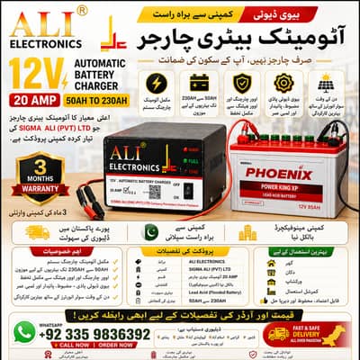 High Efficiency Automatic Battery Charger