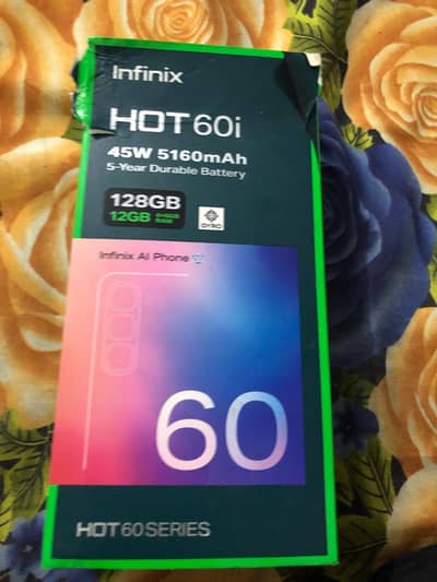 Infinix hot 60i with box 128 GB