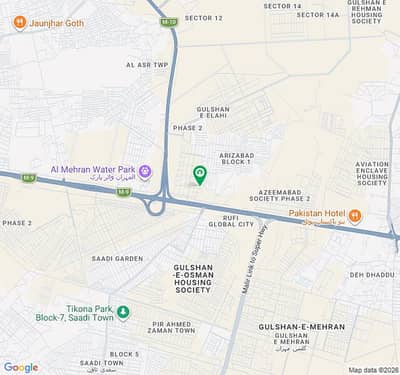 Bank Loan Applicable 400 Sq. Yard Plot Available For Sale East Open Leased Gulshan E Mehran Sector 4A