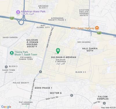 240 Sq. Yard Plot Available For Sale 24 24 Corner At Gulshan E Mehran Sector 1 Block B