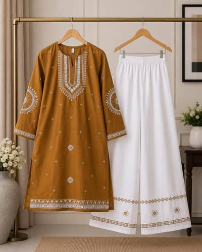 Lawn 2PC Embroidery Party Wear