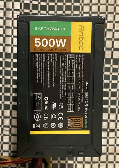 ANTEC 500W Bronze PSU/Power Supply