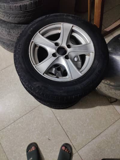 Alloy rims and tyres 13"