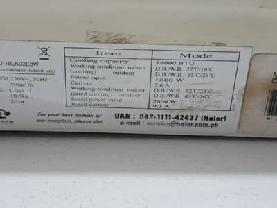 HAIER 1.5 Ton AC