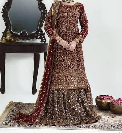 Fancy Bridal Dress Lehnga 3 Piece