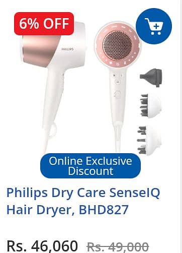 Selling seal pack Philips hair dryer