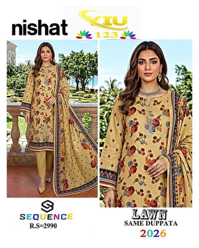 3 Piece Unstitched Suit