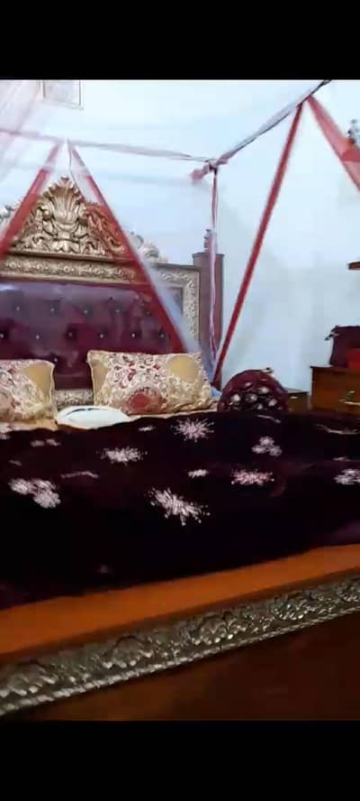 double bed with side tables