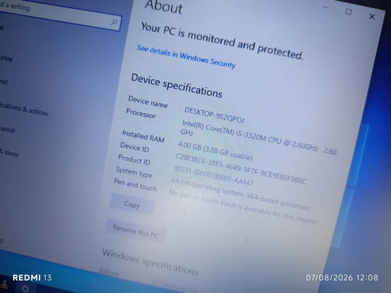 HP i5 3rd generation 6
