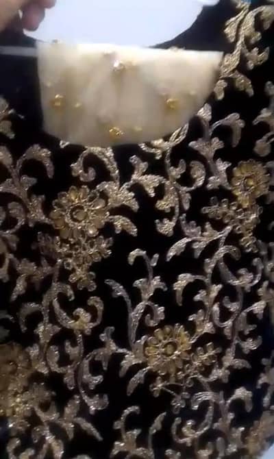 Girls Fancy Blue & Golden Garara Dress – Party Wear