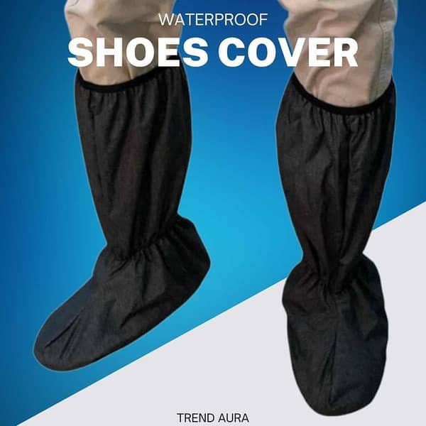 Waterproof Parachute Shoe Cover for Men & Women – Reusable Rain Boot Protector with Anti-Slip Sole, Zipper, Windproof and Mudproof