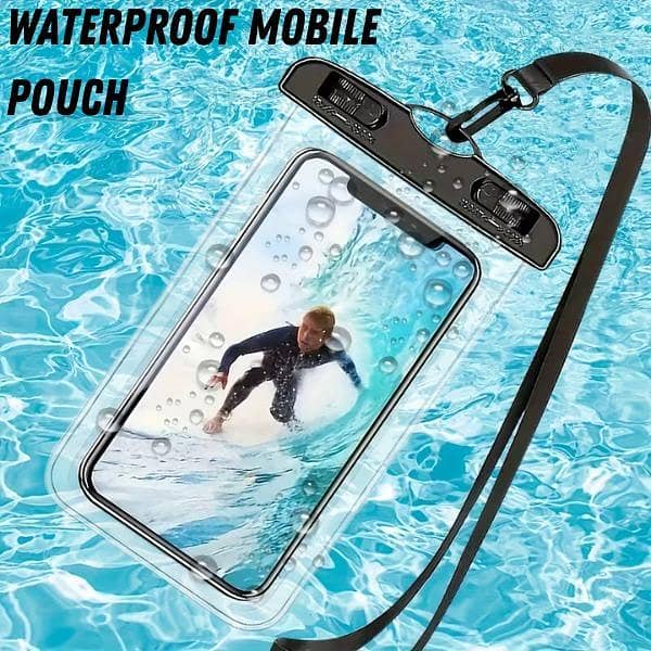 Waterproof Phone Pouch Universal Transparent Touch Screen Dry Bag with Neck Strap and Lock – Protective Case for Swimming, Beach, Travel & Outdoor Use