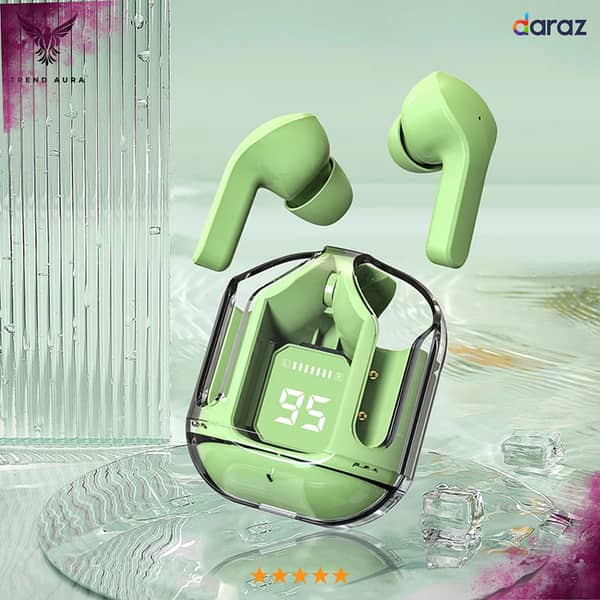 A31 Bluetooth Wireless Earbuds with Pouch - High-Quality Sound, Long Battery Life, Noise Cancelling, Comfortable Fit, Compatible with All Devices, Trend Aura Exclusive