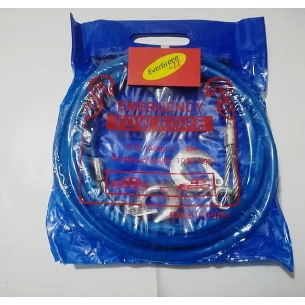 Car Tow Chain Steel Wire WITH PVC COVER 12MM X 4M / 7000KG