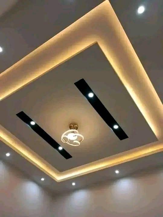 Fancy False Ceiling | Gola Border Ceiling | POP Ceiling 1