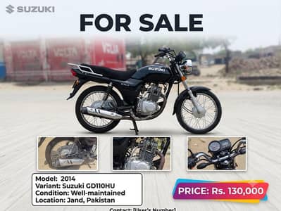 Sazuki GD 110 ( 2014 ) Excellent Condition ,Orignal Documents , Smooth