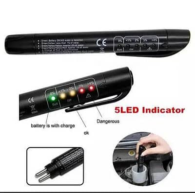 Brake oil  Fluid Tester Pen With 5 LED Check Liquid Quality