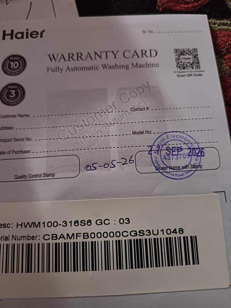 Haier fully automatic machine 4