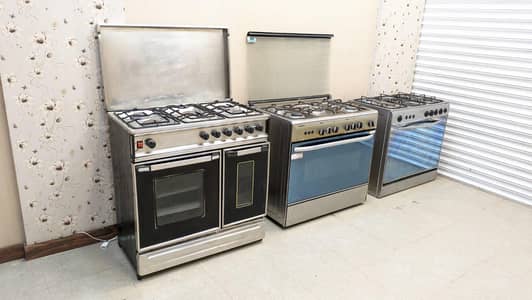 3 Pieces Of 5 Burners Cooking Range