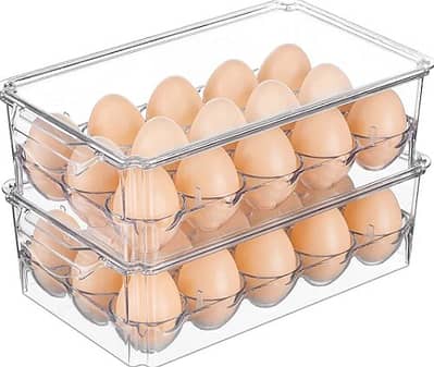 Egg Tray Organizer 18 Grid Acrylic