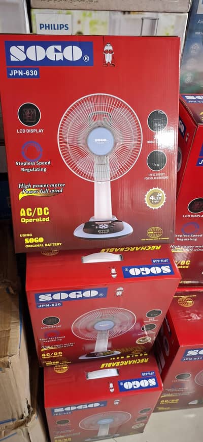 Sogo Fan 12 Inch Digital AC/DC JPN-630