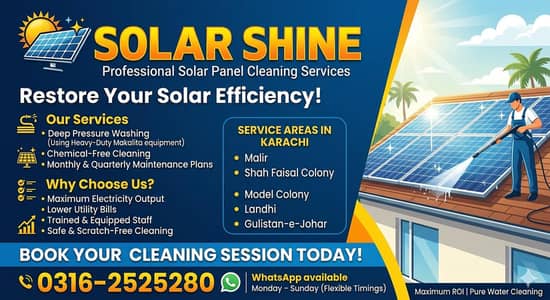 professional solar wash