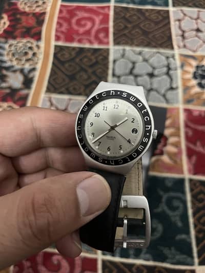 Swiss Vintage 1996 Swatch Irony Banquise YGS4004 Aluminum Swiss Qrtz