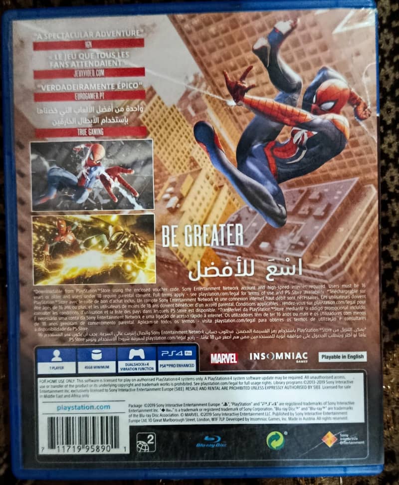 Spiderman Ps4 2